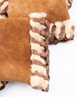 Roberto Cavalli Fur Trimmed Shearling Jacket