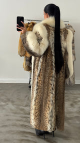 Vintage Lynx Fox Fur Coat