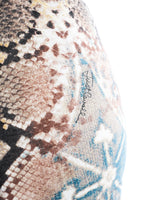 Roberto Cavalli Cut Out Snakeskin Print Bodycon Dress