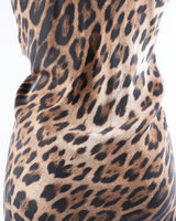 Roberto Cavalli Leopard Print Slip Dress