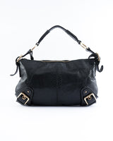 Dolce & Gabbana Python Embossed Leather Shoulder Bag