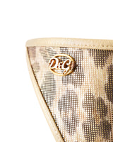 Dolce & Gabbana Metallic Leopard Print Swimsuit