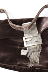 Fendi Velvet Tassel Baguette Bag