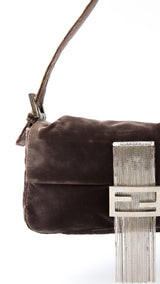 Fendi Velvet Tassel Baguette Bag