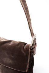 Fendi Velvet Tassel Baguette Bag