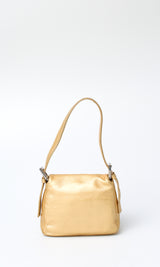 Fendi Gold Mini Baguette Bag