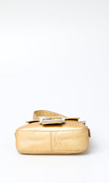 Fendi Gold Mini Baguette Bag