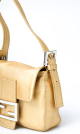 Fendi Gold Mini Baguette Bag