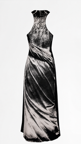 Jean Paul Gaultier Tromp I'Oeil Silk "Statue" Dress