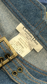 Dior Logo Plate Denim Trousers