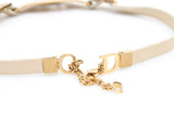 Dior Leather Plate Choker Necklace
