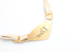 Dior Leather Plate Choker Necklace