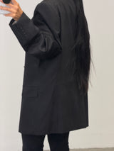 Balenciaga Oversized Single Breasted Wool Blazer