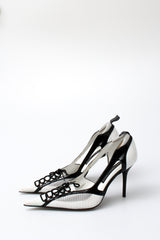 Gianmarco Lorenzi Leather Lace Heels
