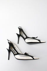 Gianmarco Lorenzi Leather Lace Heels