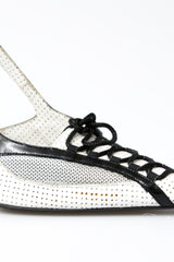 Gianmarco Lorenzi Leather Lace Heels