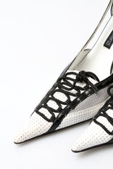 Gianmarco Lorenzi Leather Lace Heels
