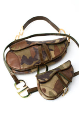 Dior Camo Mini Saddle Belt Bag