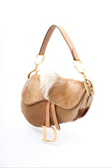 Dior Mohawk Fur Saddle Bag