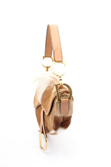 Dior Mohawk Fur Saddle Bag