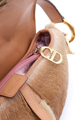 Dior Mohawk Fur Saddle Bag