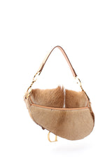 Dior Mohawk Fur Saddle Bag