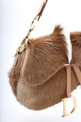 Dior Mohawk Fur Saddle Bag