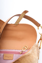 Dior Mohawk Fur Saddle Bag