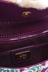 Dior Satin Fur Wristlet Bag
