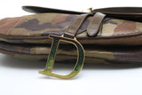 Dior Camo Saddle Bag