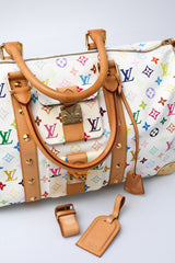 Louis Vuitton X Takashi Murakami Monogram Keepall 45