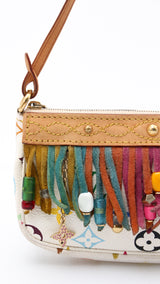 Louis Vuitton X Takashi Murakami Monogram Fringe Mini Pochette