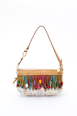 Louis Vuitton X Takashi Murakami Monogram Fringe Mini Pochette