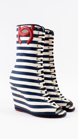 Chanel Cruise Wedge Boots - EU 40