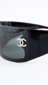 Chanel CC Rhinestone Sunglasses