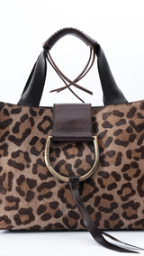 Dolce & Gabbana Leopard Print Pony Hair Bag