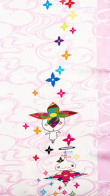 Louis Vuitton X Takashi Murakami Panda Wave Silk Scarf