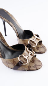 Gucci Monogram Horesbit Heels - EU 39