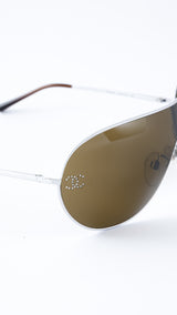Chanel CC Crystal Sunglasses