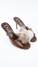 Dior Fur Heels - EU 38.5