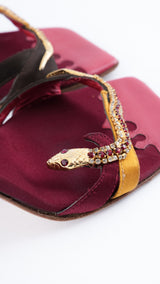 Giuseppe Zanotti Rhinestone Snake Heels - EU 36.5