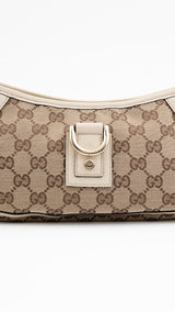 Gucci Monogram D-Ring Abbey Shoulder Bag