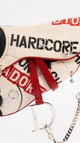 Dior Hardcore Pierced Saddle Bag