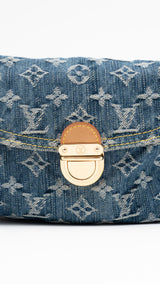 Louis Vuitton Monogram Denim Mini Pleaty Bag