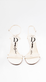 Dior Spell Out Logo Heels - EU 37