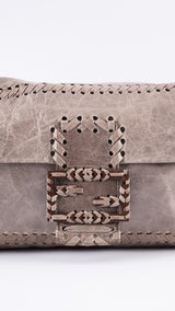 Fendi Whipstitch Maxi Baguette