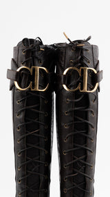 Dior Crocodile Leather CD Boots - EU 36.5