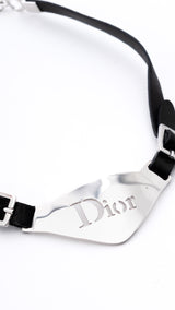 Dior Leather Logo Choker
