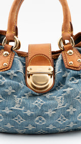 Louis Vuitton Monogram Denim Mini Pleaty Bag
