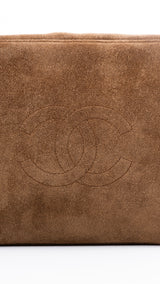 Chanel CC Suede Top Handle Bag